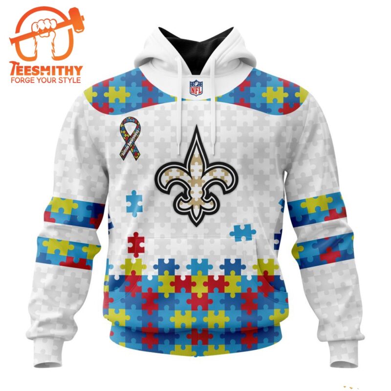 NFL New Orleans Saints Special Autism Awareness Custom Hoodie 1