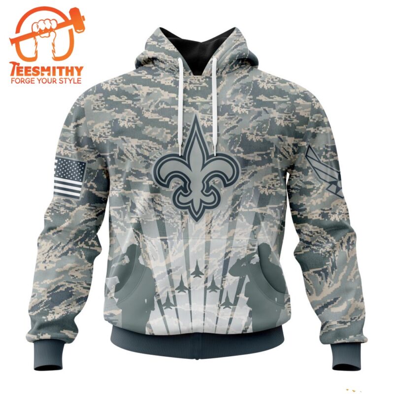 NFL New Orleans Saints Special Honor US Air Force Veterans Hoodie 1