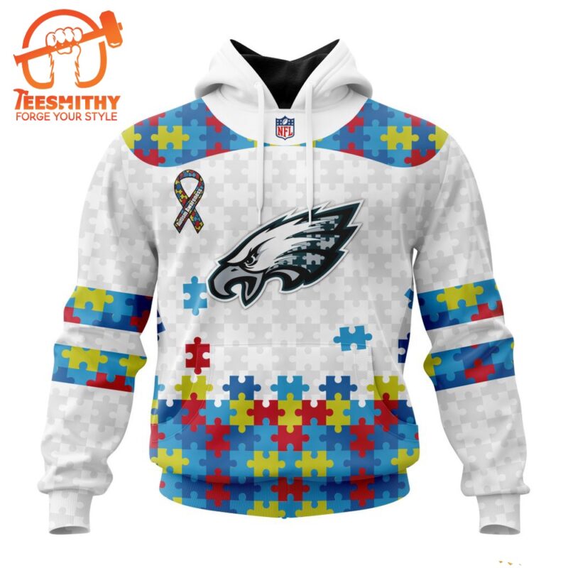 NFL Philadelphia Eagles Special Autism Awareness Custom Hoodie 1