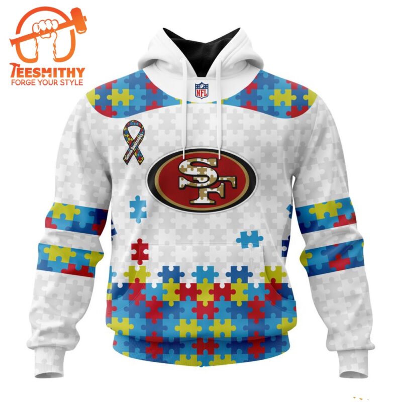 NFL San Francisco 49ers Special Autism Awareness Custom Hoodie 1