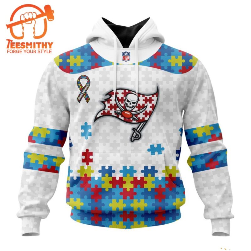 NFL Tampa Bay Buccaneers Special Autism Awareness Custom Hoodie 1
