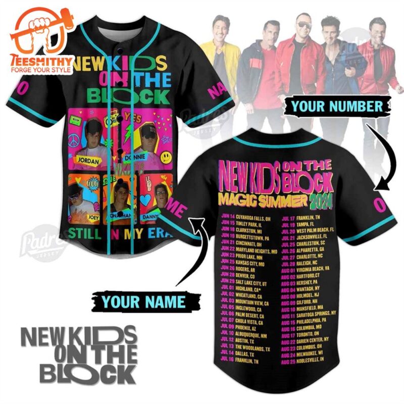 NKOTB Magic Summer 2024 Custom Baseball Jersey