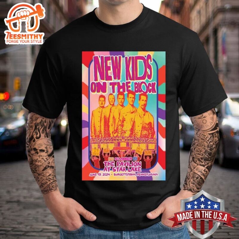 New Kids On The Block June 19 2024 Star Lake Burgettstown PA T shirt