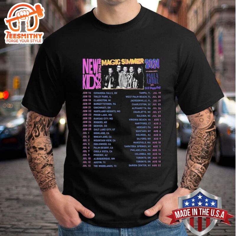 New Kids On The Block Magic Summer Tour 2024 Paula Abdul Shirt