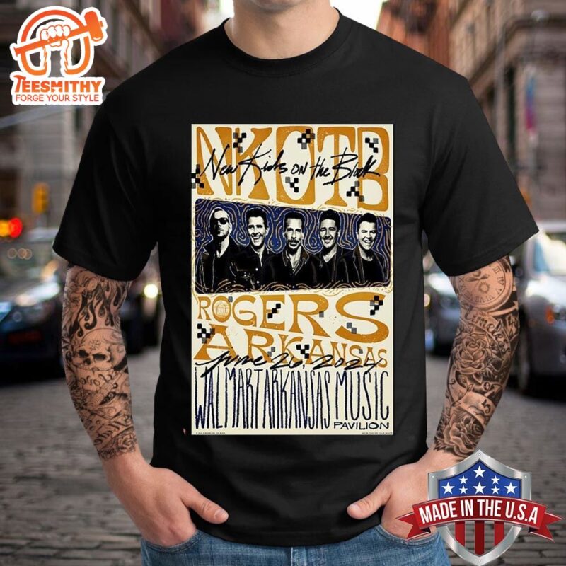 New Kids On The Block On June 26 2024 Walmart Arkansas Music Pavilion Rogers T shirt