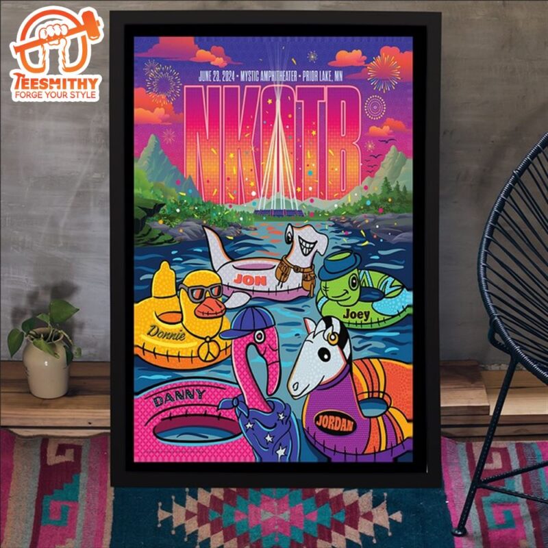 New Kids On The Block Prior Lake MN June 23 2024 Poster Canvas