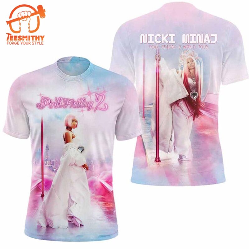 Nicki Manaj Pink Friday 2 World Tour 3D T shirt