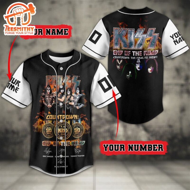 Personalized Kiss Band Tour 2024 Baseball Jersey
