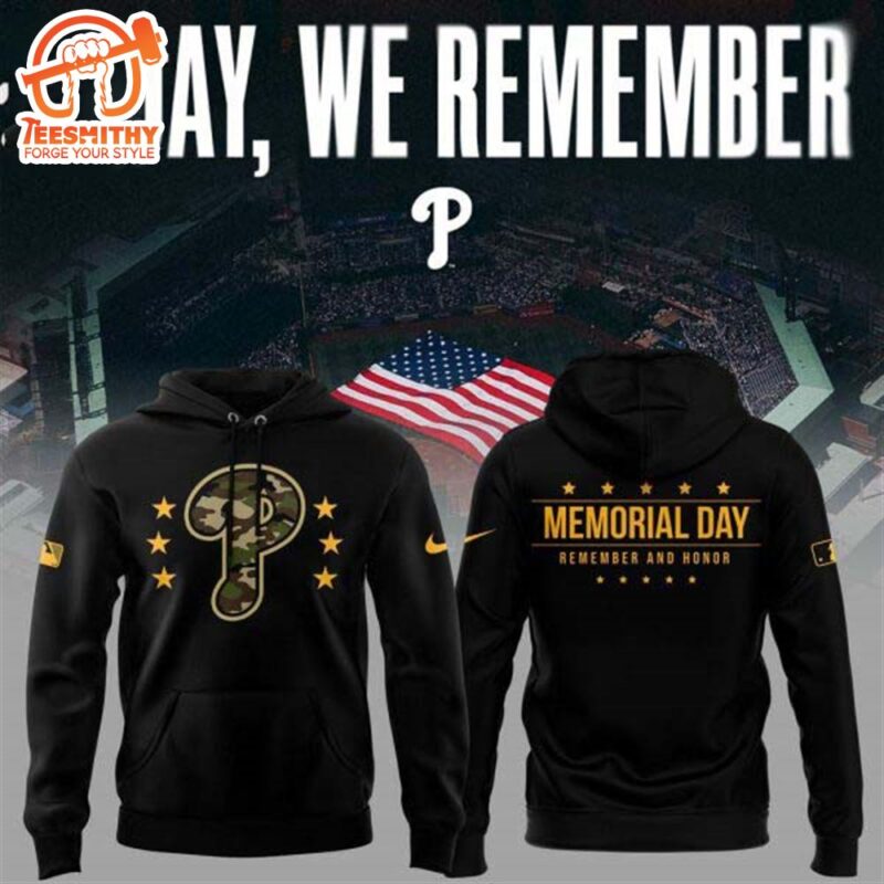 Philadelphia Phillies Memoryday Remember And Honor Hoodie