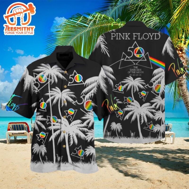 Pink Floyd The Dark Side Of The Moon 50th Anniversary Hawaiian Shirt
