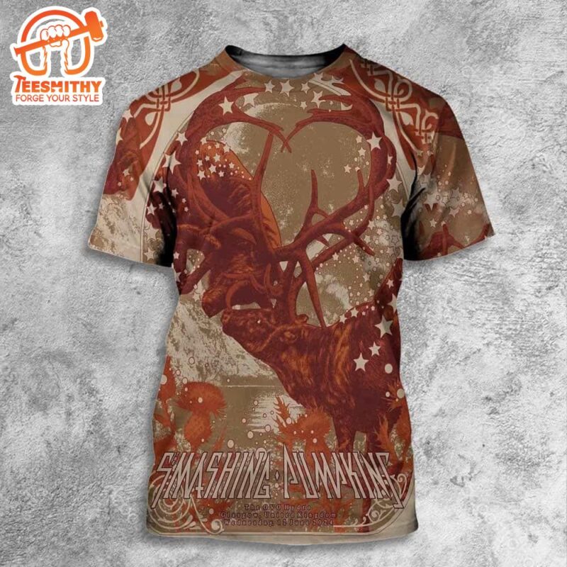 Smashing Pumpkins Event Show At The OVO Hydro In Glasgow UK On Wed June 12th 2024 3d Shirt