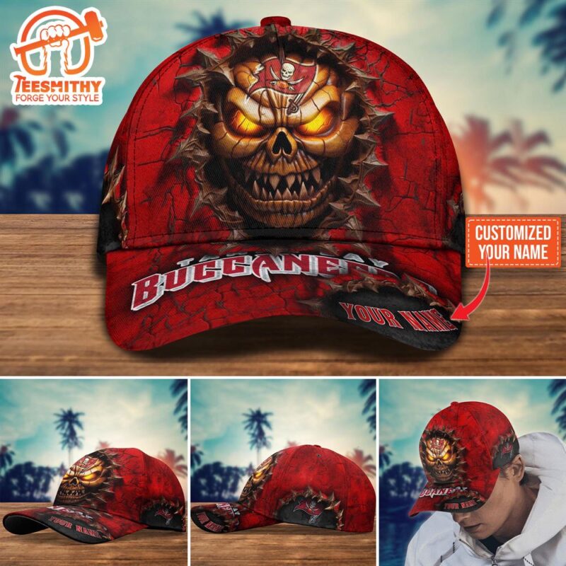Tampa Bay Buccaneers Halloween Custom Cap For Fans NFL Custom Name