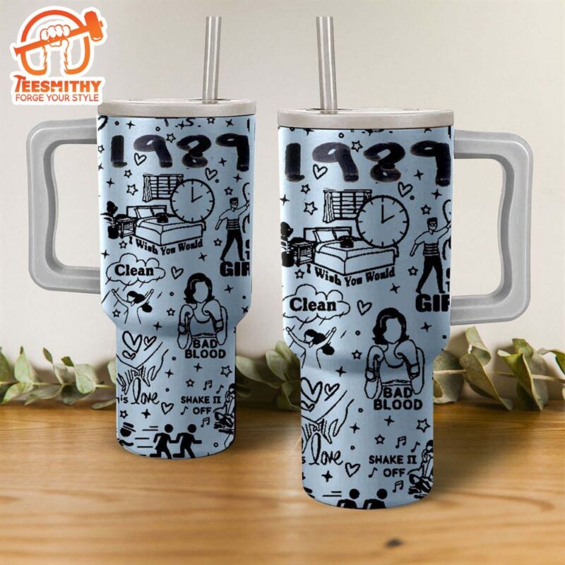 Taylor Swift 1989 Album Stanley Cup Tumbler 40 OZ