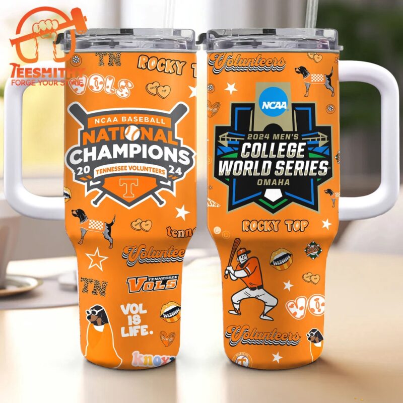 Tennessee Volunteers 2024 NCAA Men's Baseball Champions Stanley Tumbler 40oz