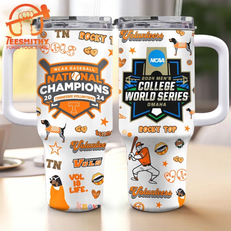 Tennessee Volunteers 2024 NCAA Men's Baseball College World Series Champions Stanley Tumbler 40oz