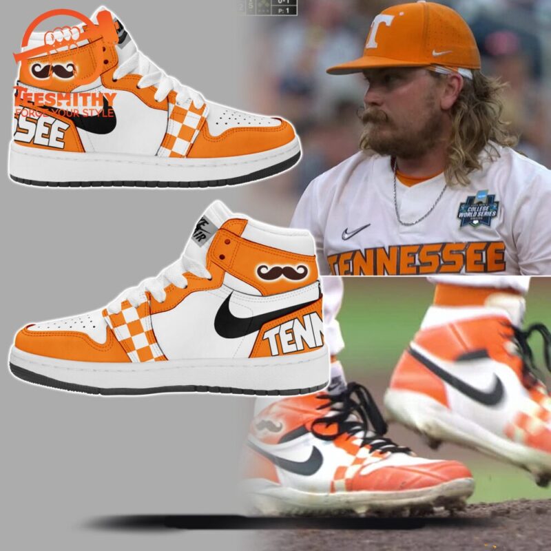 Tennessee Volunteers Champion 2024 NCAA Division I Baseball Air Jordan 1 Hightop Shoes
