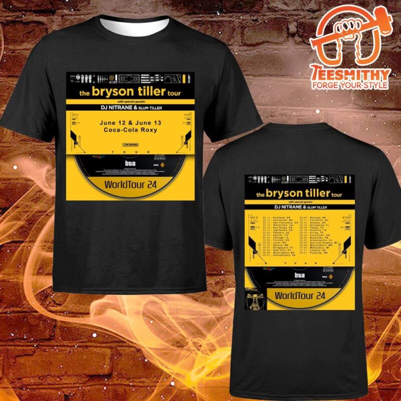 The Bryson Tiller Tour 2024 Coca Cola Roxy T shirt Unisex
