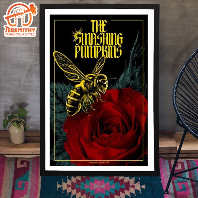 The Smashing Pumpkins Tour In Manchester UK On June 13 2024 Poster Canvas