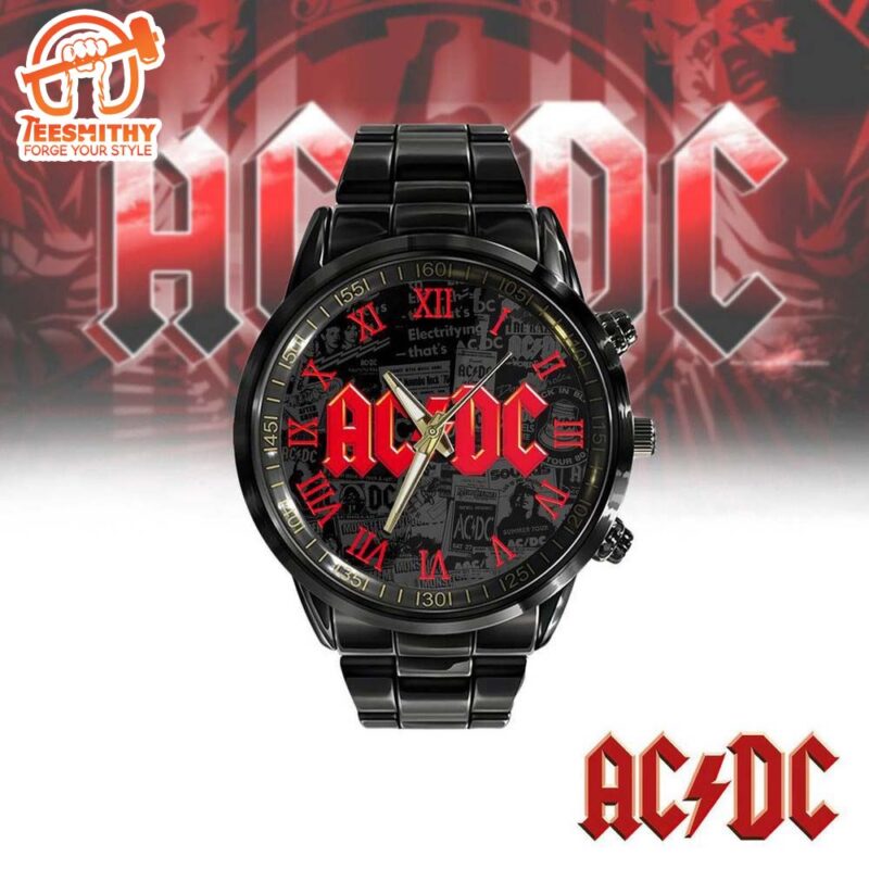 ACDC Band Stainless Steel Watch ACDC Band Rock Music Watch
