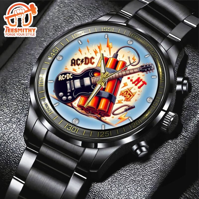 ACDC Tour 2024 Black Stainless Steel Watch Rock Music Watch