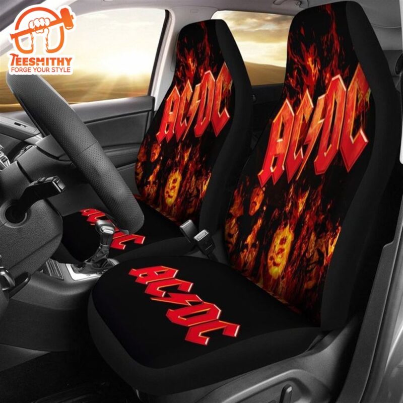 AcDc Rock Music Band Flame Celebrity Car Seat Covers
