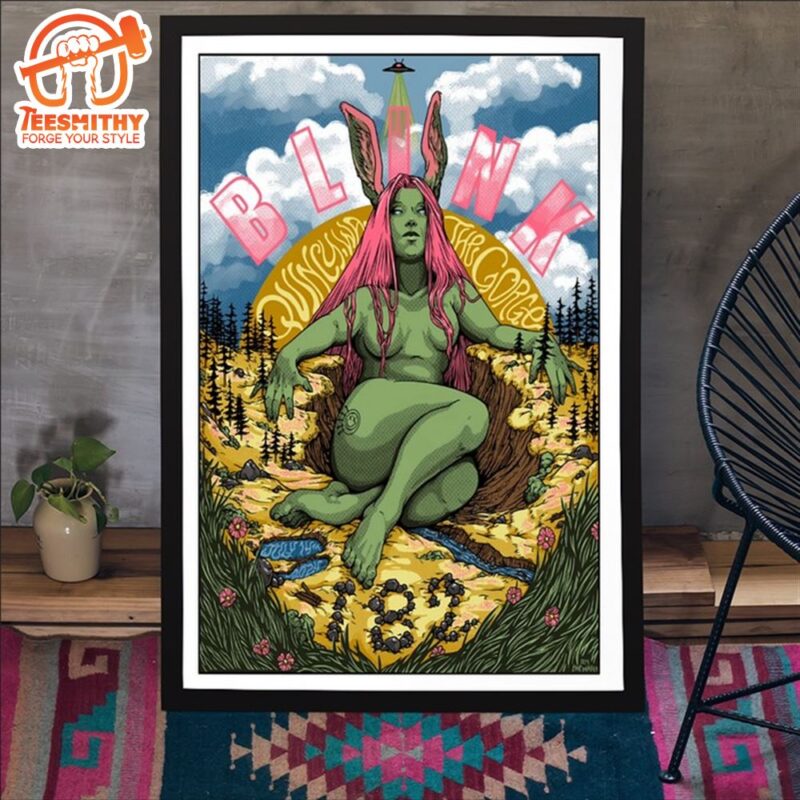 Blink 182 July 14 2024 The Gorge Amphitheatre Quincy WA Poster Canvas