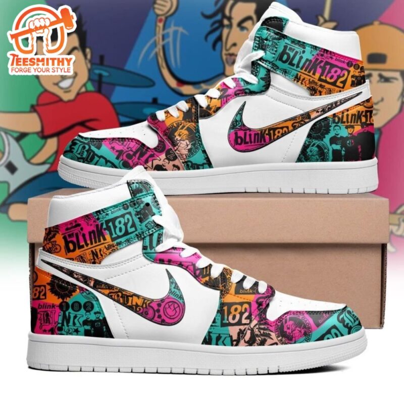 Blink 182 Pop Punk Band Air Jordan 1 Sneakers