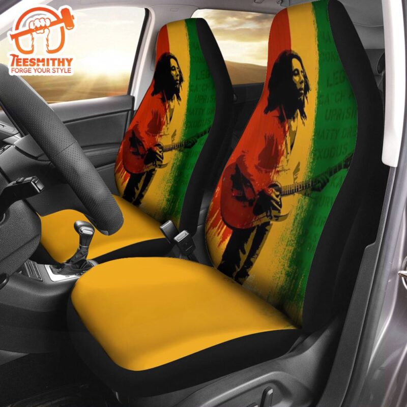 Bob Marley 2PCS Car Seat Cover Music Car Seat Cover