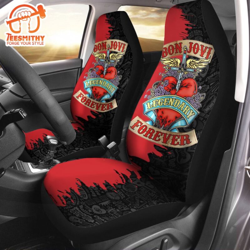 Bon Jovi 2PCS Car Seat Cover Music Car Seat Cover