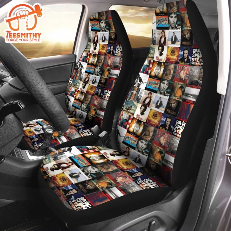 Bruce Springsteen 2PCS Music Car Seat Cover