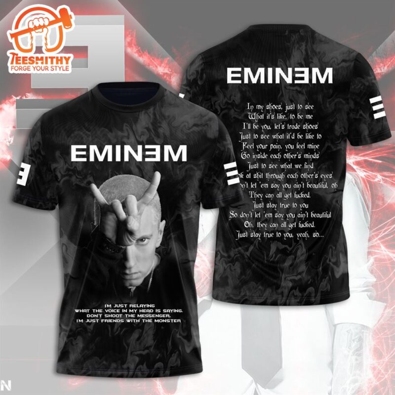 Eminem Im Just Relaying What The Voice Of My Head Saying 3d Shirt