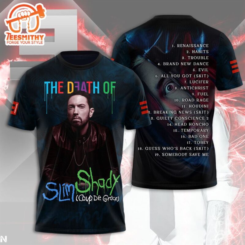 Eminem New Album The Death Of Slim Shady Coup De Grace Released 3D T Shirt