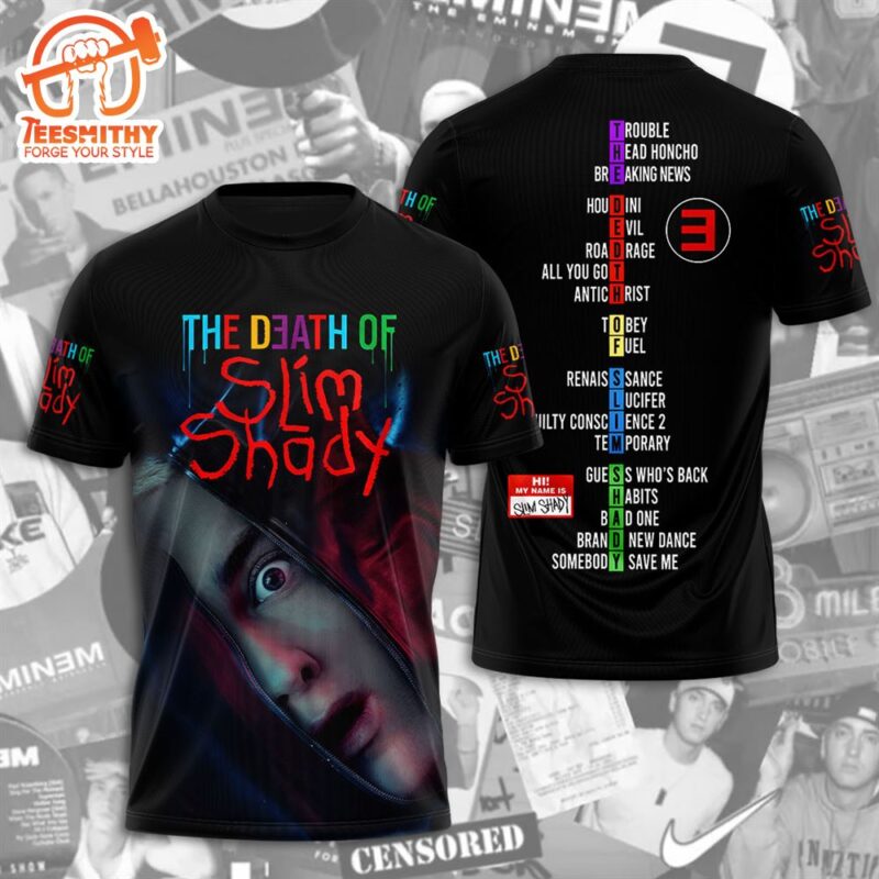 Eminem Rapper New Album The Death Of Slim Shady 2024 3D T Shirt
