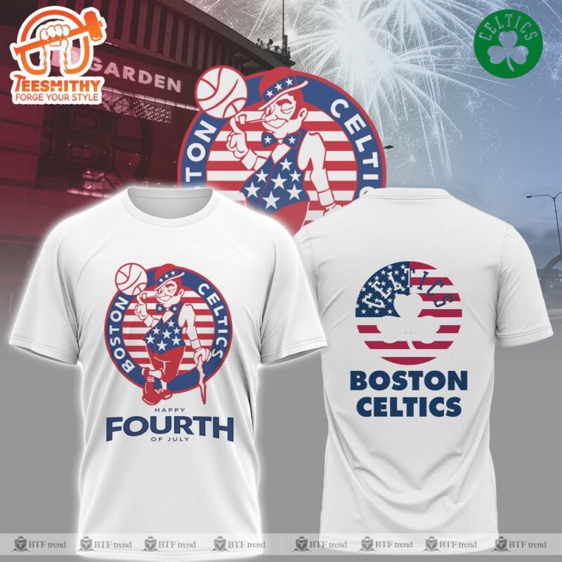 Happy Independence Day Boston Celtics 2024 NBA Shirt