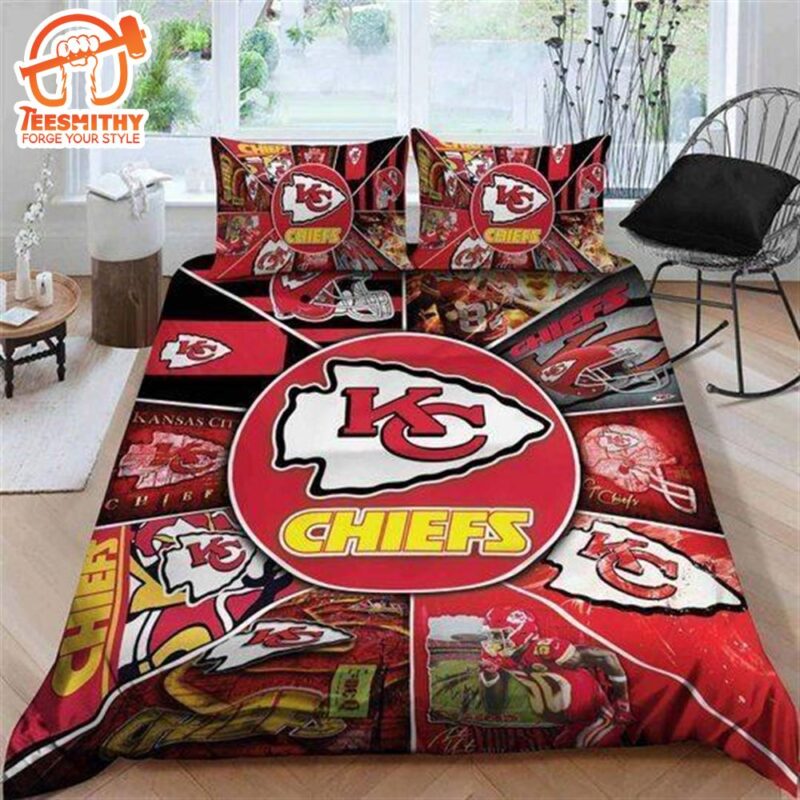 Kansas City Chiefs Bedding Sets 1 Duvet Cover 2 Pillow Case
