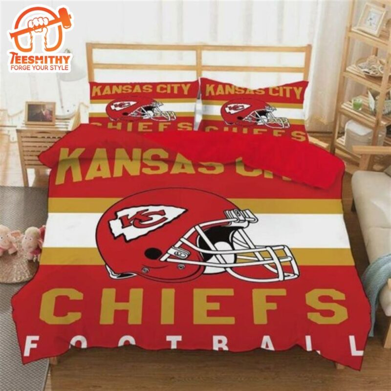 Kansas City Chiefs Nfl 4 Duvet Cover Quilt Cover Pillowcase Bedding Set