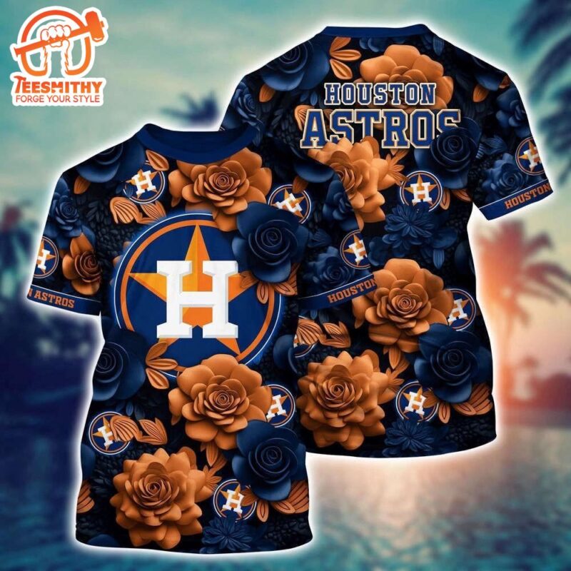 MLB Houston Astros 3D T Shirt Tropical Trends For Fans Sports