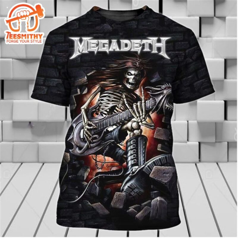 Megadeth Rock Band Wake Up Dead 3D T Shirt