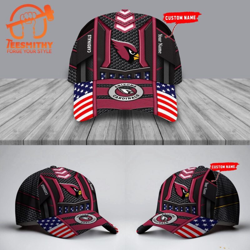 NFL Arizona Cardinals America Flag Football Custom Baseball Cap