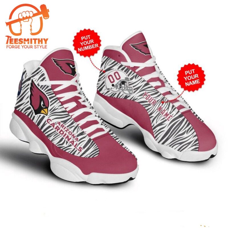 NFL Arizona Cardinals Personalized Air Jordan 13 Shoes JD13 Sport Shoes