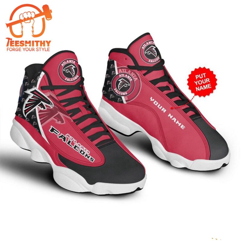 NFL Atlanta Falcons Football Team Custom Name Air Jordan 13 Shoes JD13 Sport Shoes