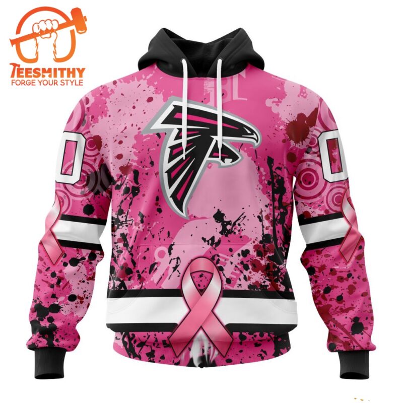 NFL Atlanta Falcons I Pink I Can In October We Wear Pink Breast Cancer Hoodie 1