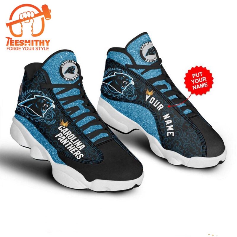 NFL Carolina Panthers Custom Name Air Jordan 13 Shoes JD13 Sport Shoes