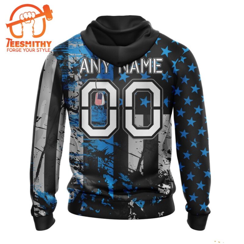 NFL Carolina Panthers Special Classic Grunge American Flag Hoodie 2