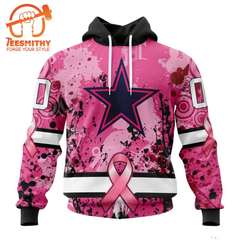 NFL Dallas Cowboysls I Pink I Can In October We Wear Pink Breast Cancer Hoodie 1