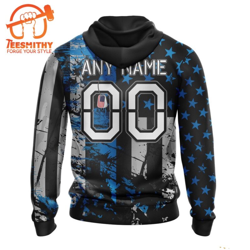 NFL Detroit Lions Special Classic Grunge American Flag Hoodie 3 NFL Detroit Lions Special Classic Grunge American Flag Hoodie 2