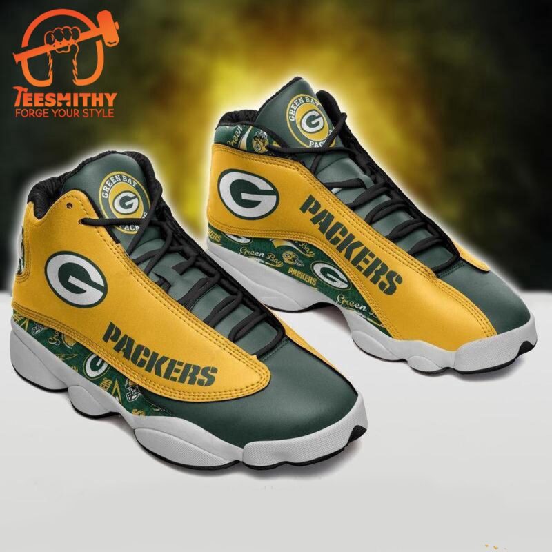 NFL Green Bay Packers Football Team Air Jordan 13 Shoes