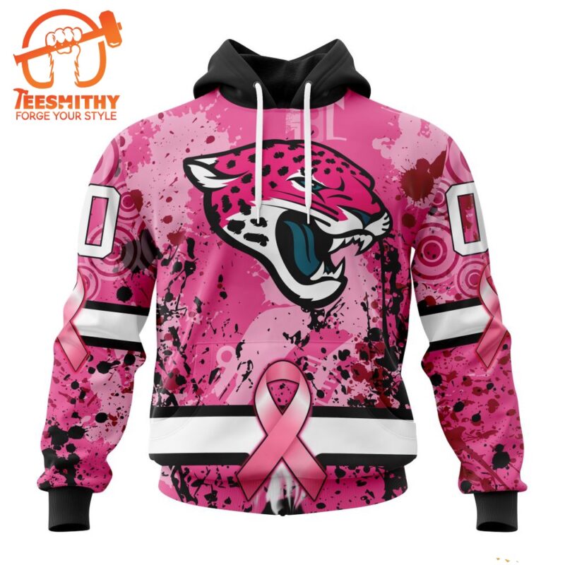NFL Jacksonville Jaguars I Pink I Can In October We Wear Pink Breast Cancer Hoodie 1