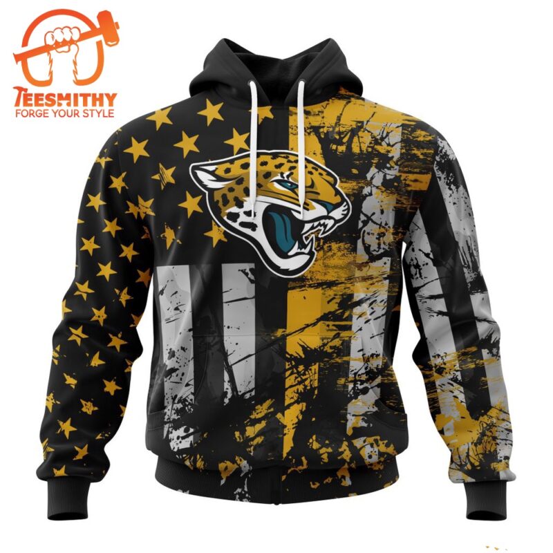 NFL Jacksonville Jaguars Special Classic Grunge American Flag Hoodie 1