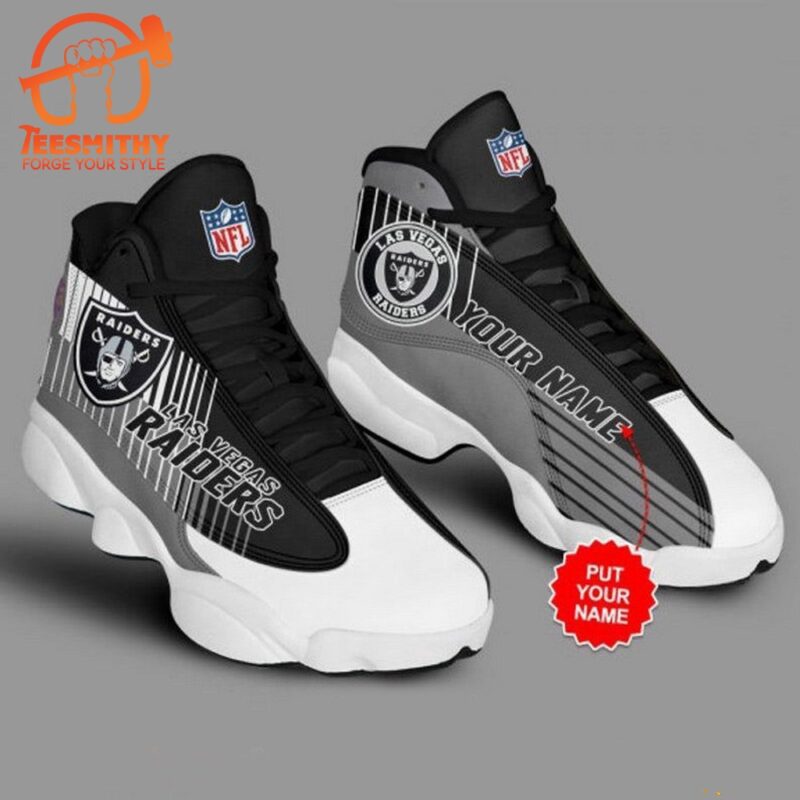 NFL Las Vegas Raiders Football Custom Name Air Jordan 13 Shoes JD13 Sport Shoes
